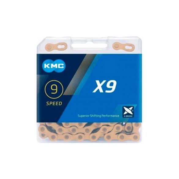 Lánc KMC X9 gold 1/2x1/128