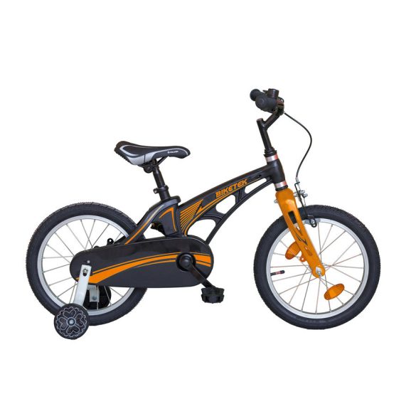 Koliken Biketek 16" Magnézium gyerek kerékpár Fekete/Narancs