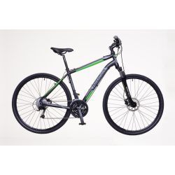 Neuzer X400 férfi fekete/zöld-szürke 21 Cross kerékpár
