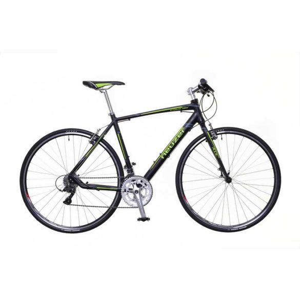Neuzer Courier DT fekete/zöld-szürke 50 cm matte Fitness kerékpár