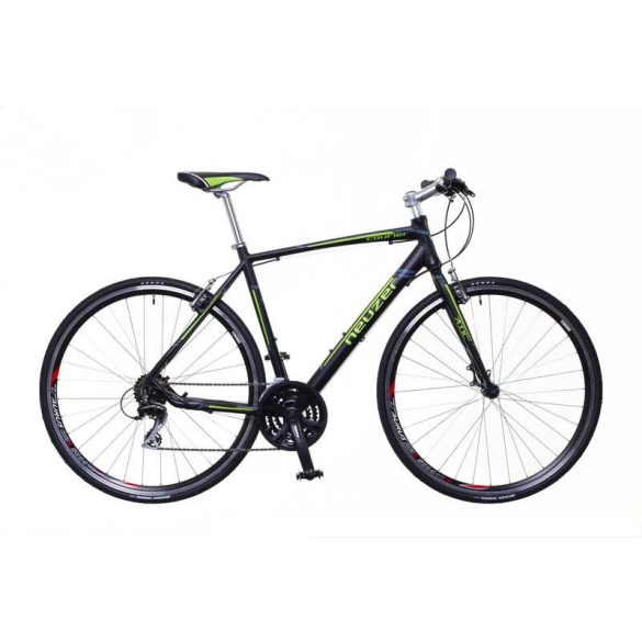 Neuzer Courier  fekete/zöld-szürke 50 cm matte Fitness kerékpár