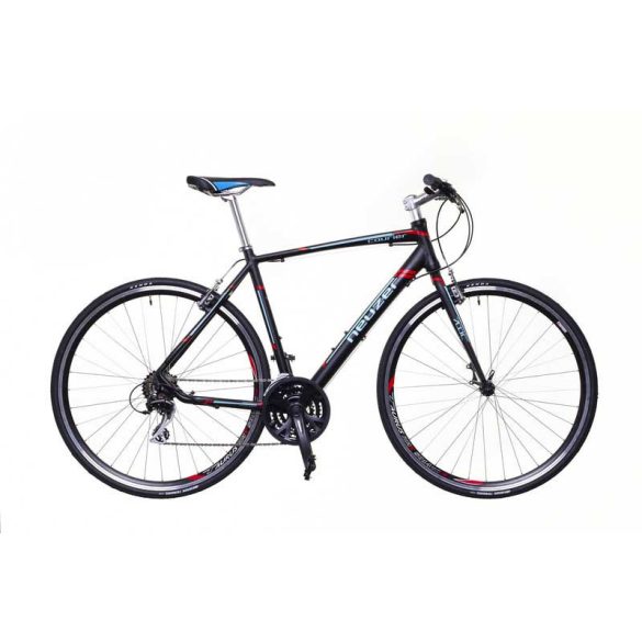 Neuzer Courier  fekete/türkiz-piros 50 cm matte Fitness kerékpár