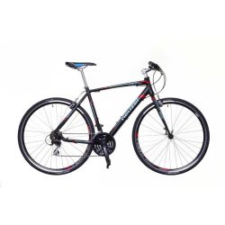   Neuzer Courier  fekete/türkiz-piros 53 cm matte Fitness kerékpár