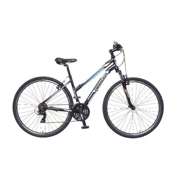 Neuzer X100 női fekete/fehér-blue 17 Cross kerékpár