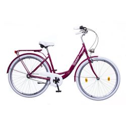   Neuzer Balaton Premium 26" N3 női sötétlila/fehér-barna City - Városi kerékpár