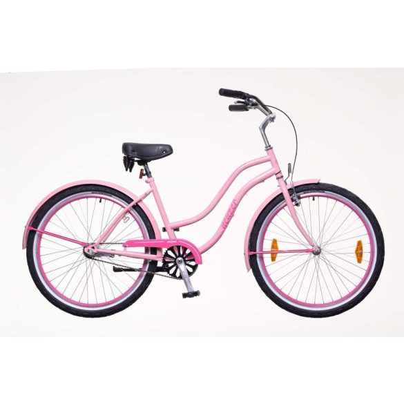 Neuzer Sunset női rózsaszín/magenta Cruiser kerékpár