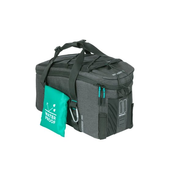 Basil csomagtartó táska Discovery 365D Trunkbag M, Universal Bridge System, 9 literes, szürke