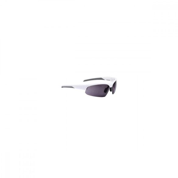 BSG-58 kerékpáros szemüveg Impress matt fehér keret / PC füst lencsékkel