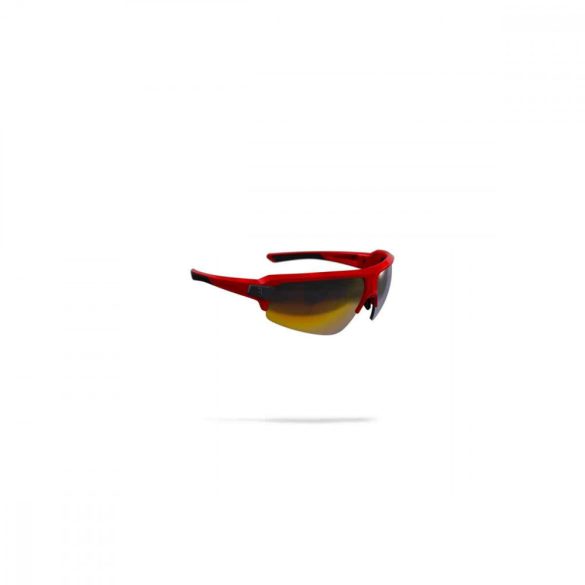 BSG-62 kerékpáros szemüveg Impulse fényes piros keret / MLC piros lencsékkel