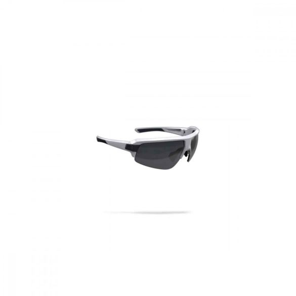 BSG-62 kerékpáros szemüveg Impulse fényes fehér keret / PC füst MLC lencsékkel