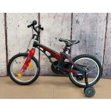 Koliken Biketek 16" Magnézium gyerek kerékpár Fekete/Narancs