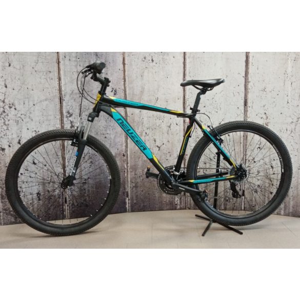 Neuzer Duster Hobby férfi fekete/ türkiz-sárga 19 MTB Sport kerékpár