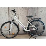 Neuzer Ravenna 100 női fehér/ lila matt 19 Acél hajtóművel!