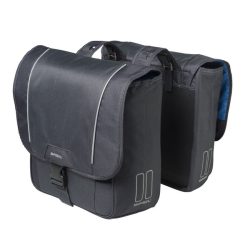   Basil dupla táska Sport Design Double Bag, Universal Bridge System, grafitszürke