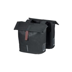  Basil dupla táska City Double Bag, Universal Bridge System, fekete