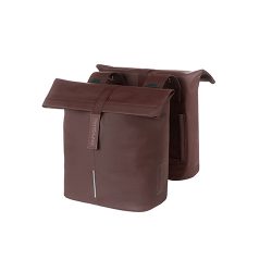   Basil dupla táska City Double Bag Vegan bőr, Universal Bridge System, barna